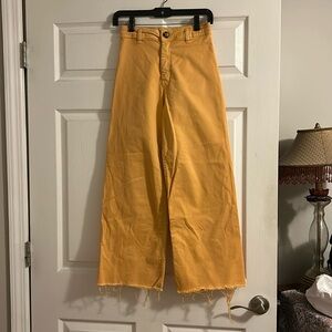 Light Orange Wide Leg Jeans